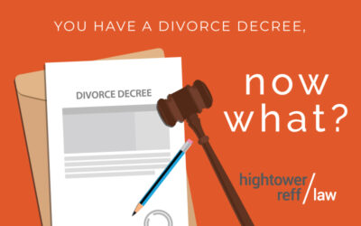 you have a divorce decree signed by the judge, now what?