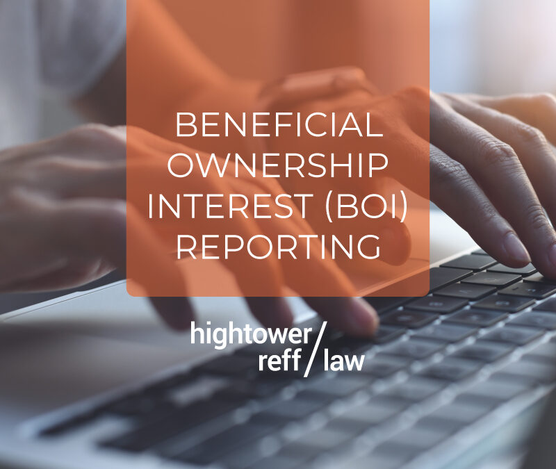 Beneficial Ownership Interest (BOI) Reporting