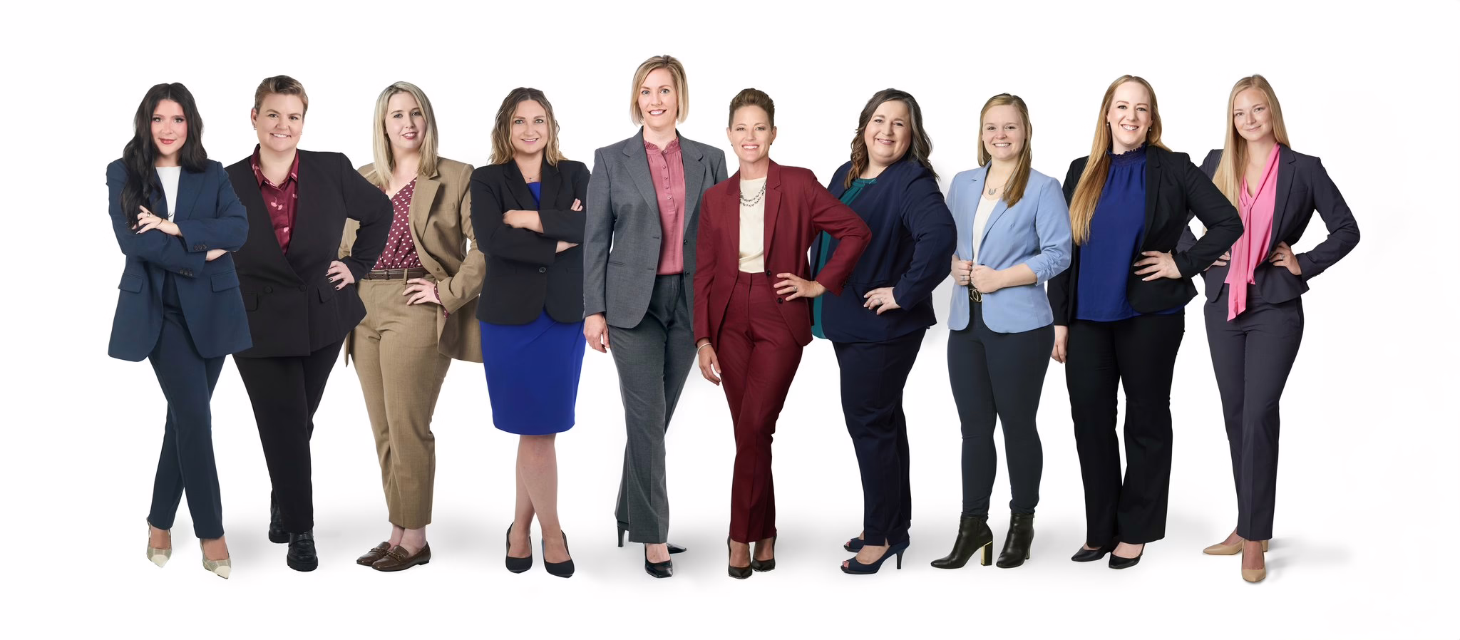 9 attorneys from the Hightower Law team standing together